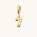 Custom Varsity Number 7 Charm