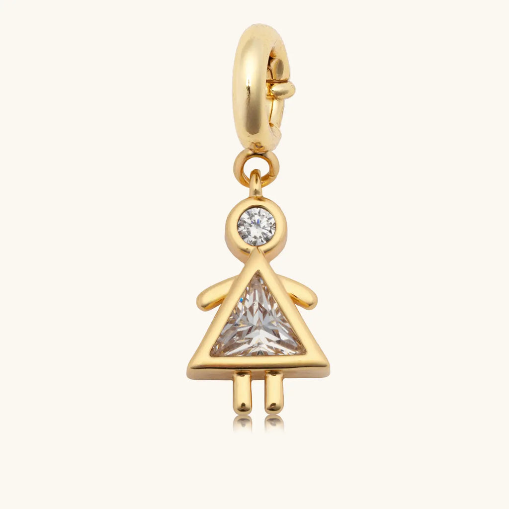 Girl Birthstone Charm