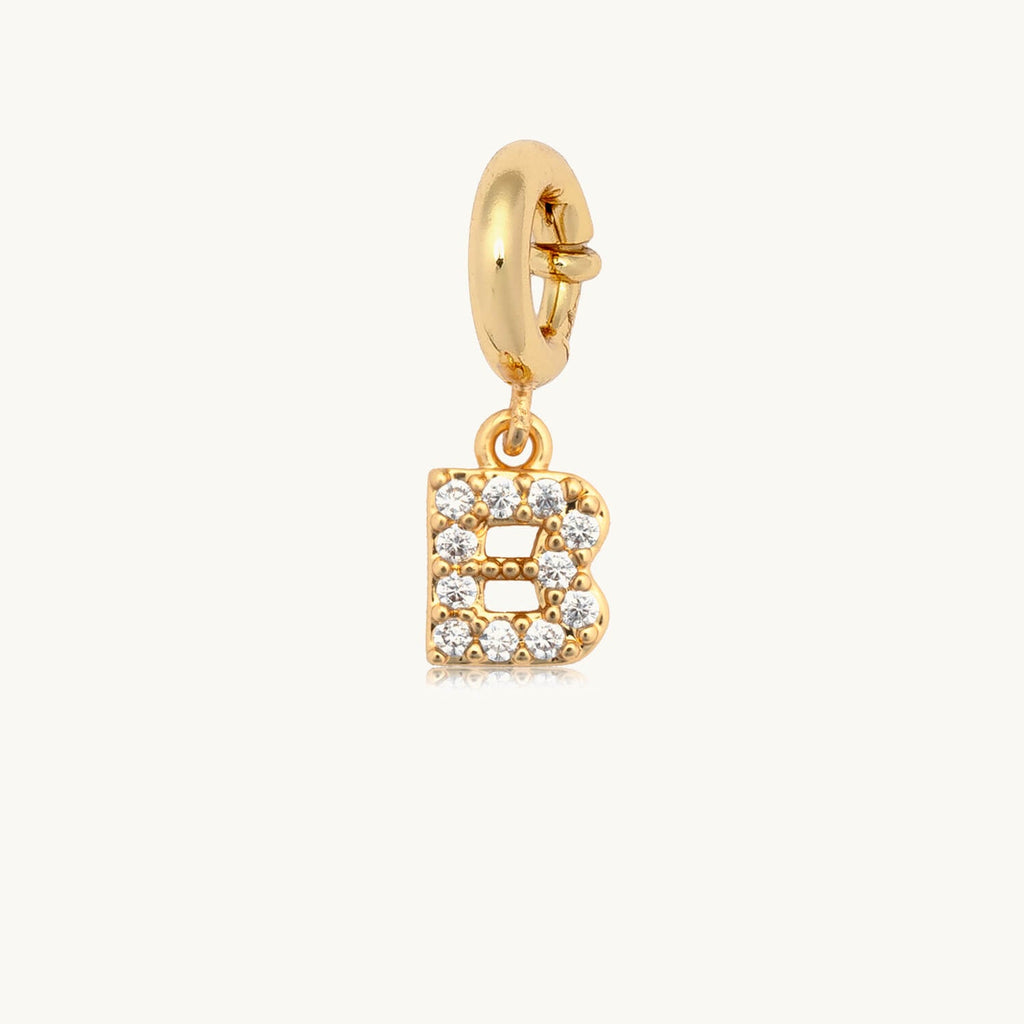 CZ Letter Charm