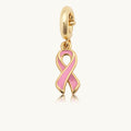 Custom Breast Cancer Ribbon Charm