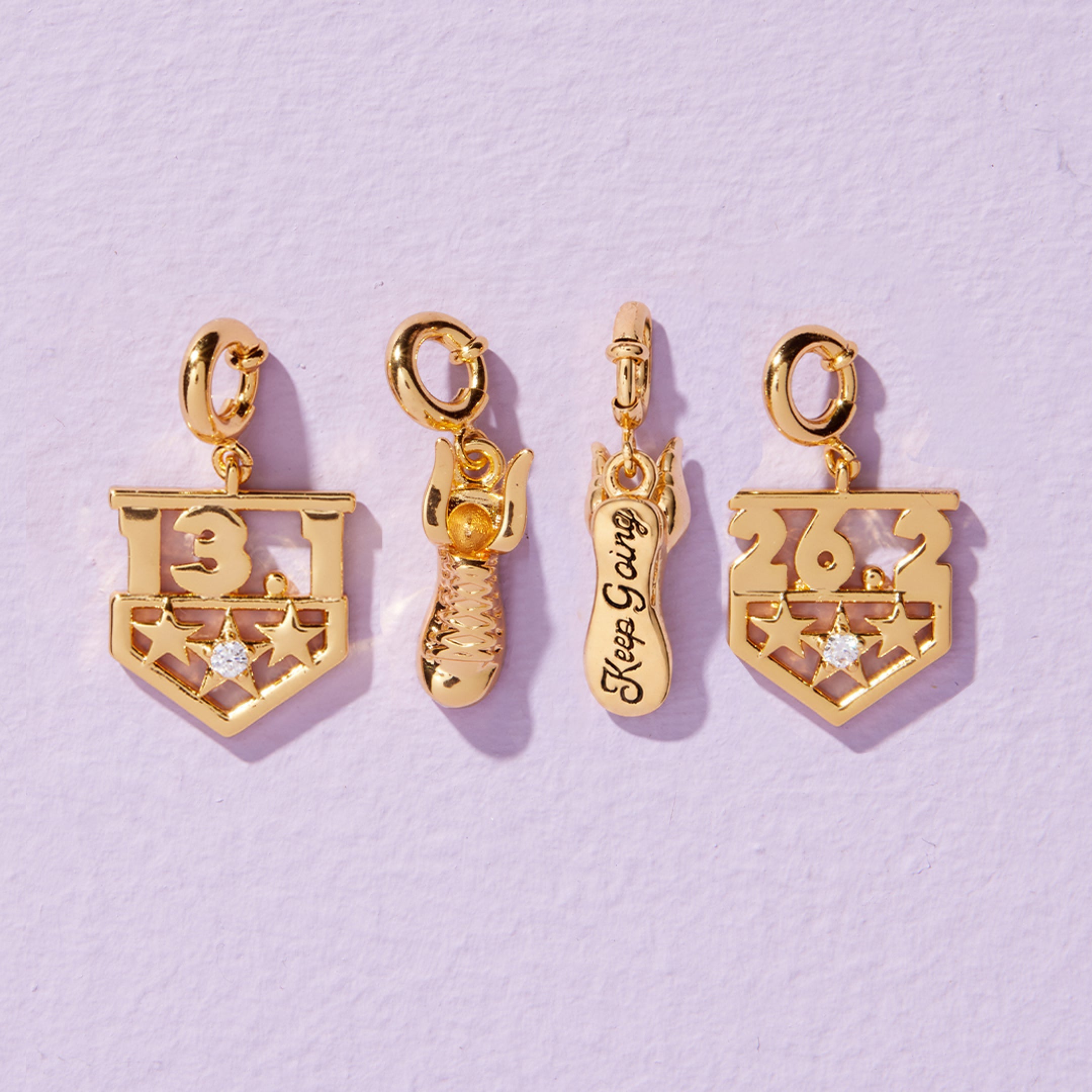 Keep Going Shoe Charm