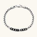 Best Dad Silver Antique Chain Bracelet