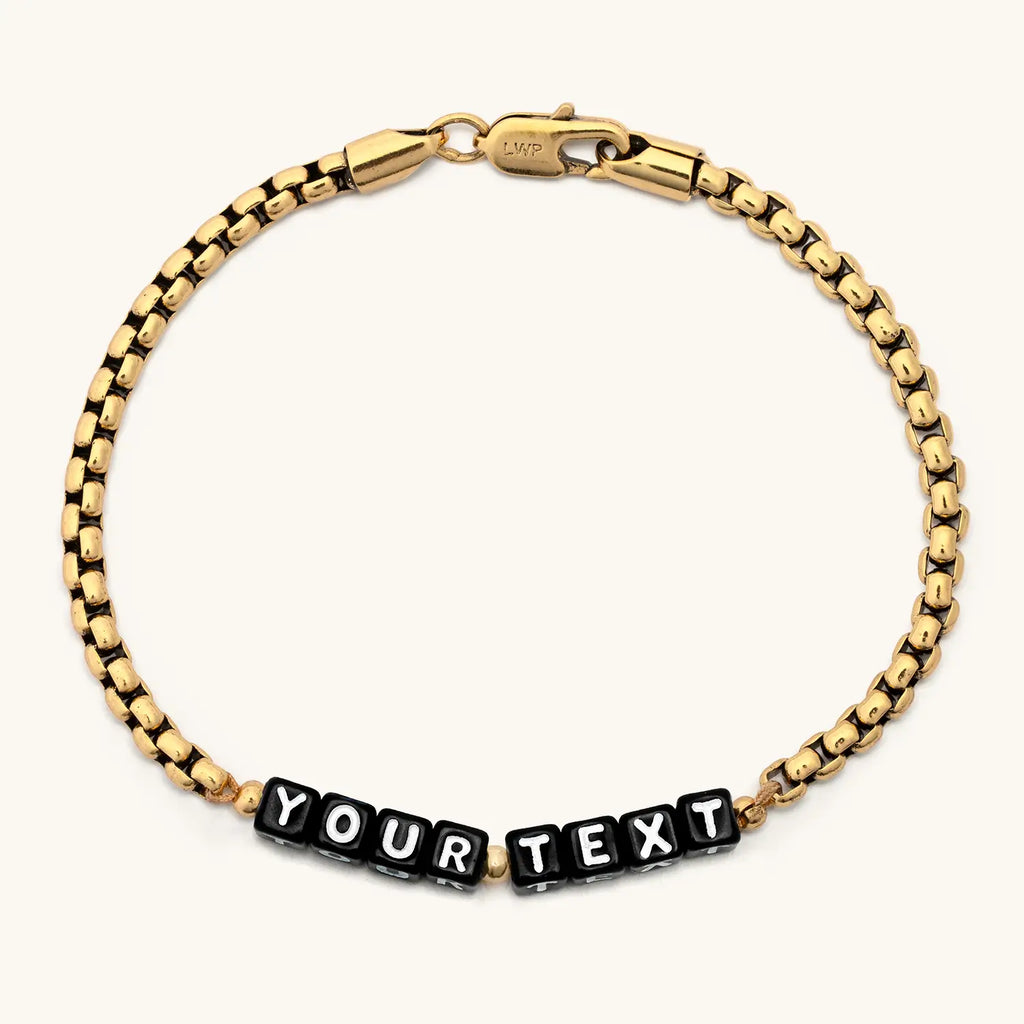 Custom Gold Antique Chain Bracelet