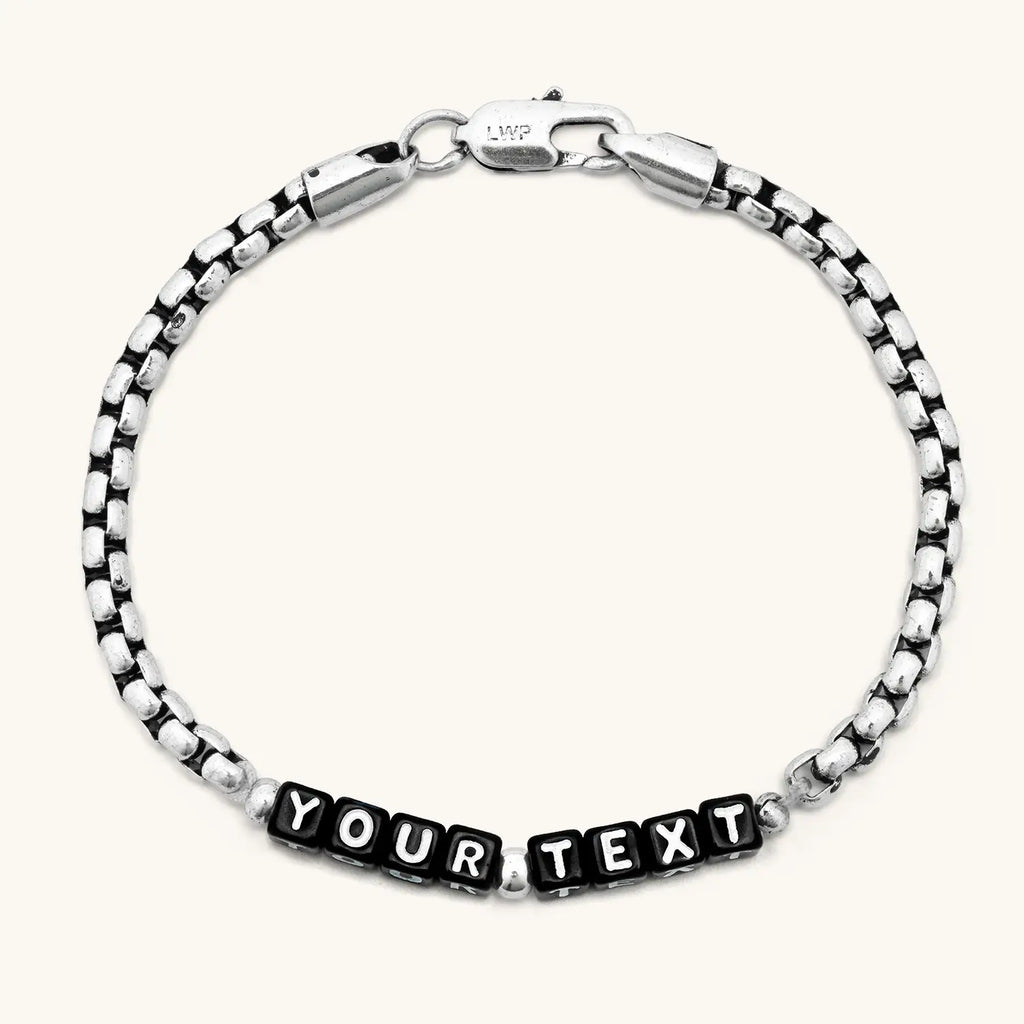 Custom Silver Antique Chain Bracelet
