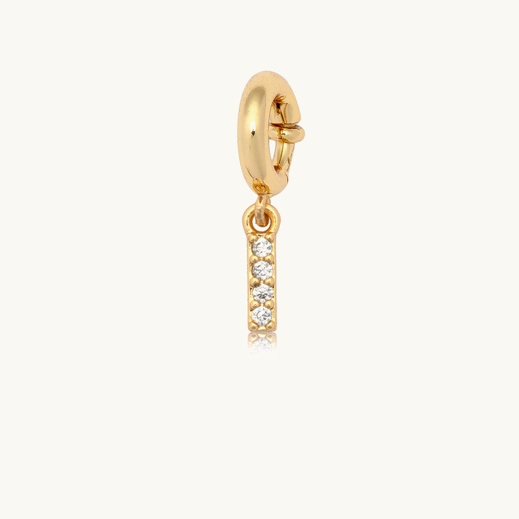 CZ Letter Charm