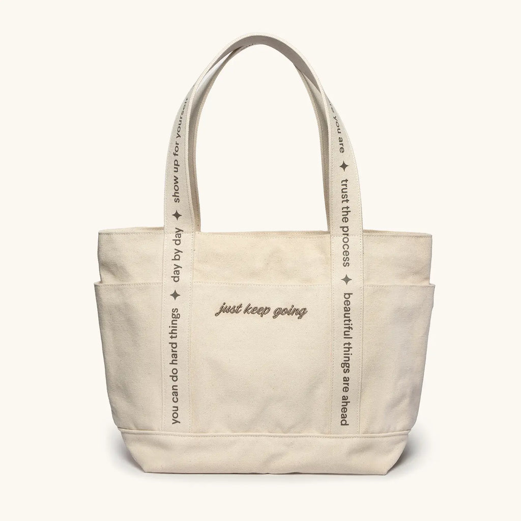 Just Keep Going Tote