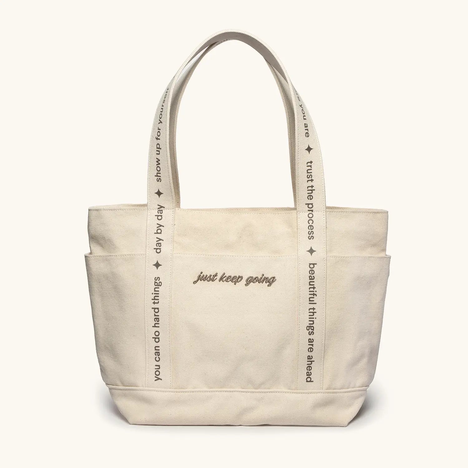 Just Keep Going Tote