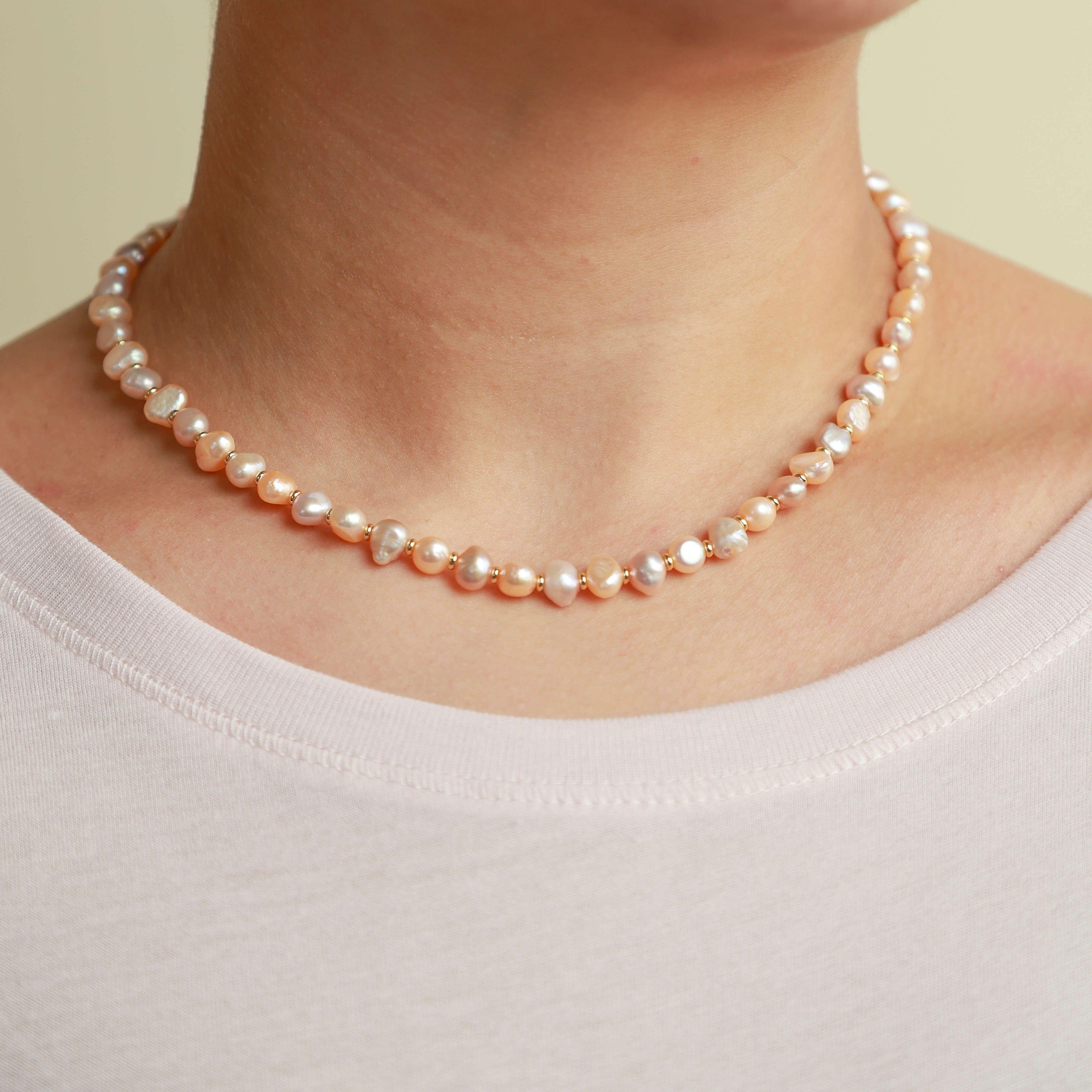 Pink Freshwater Pearl Necklace Base