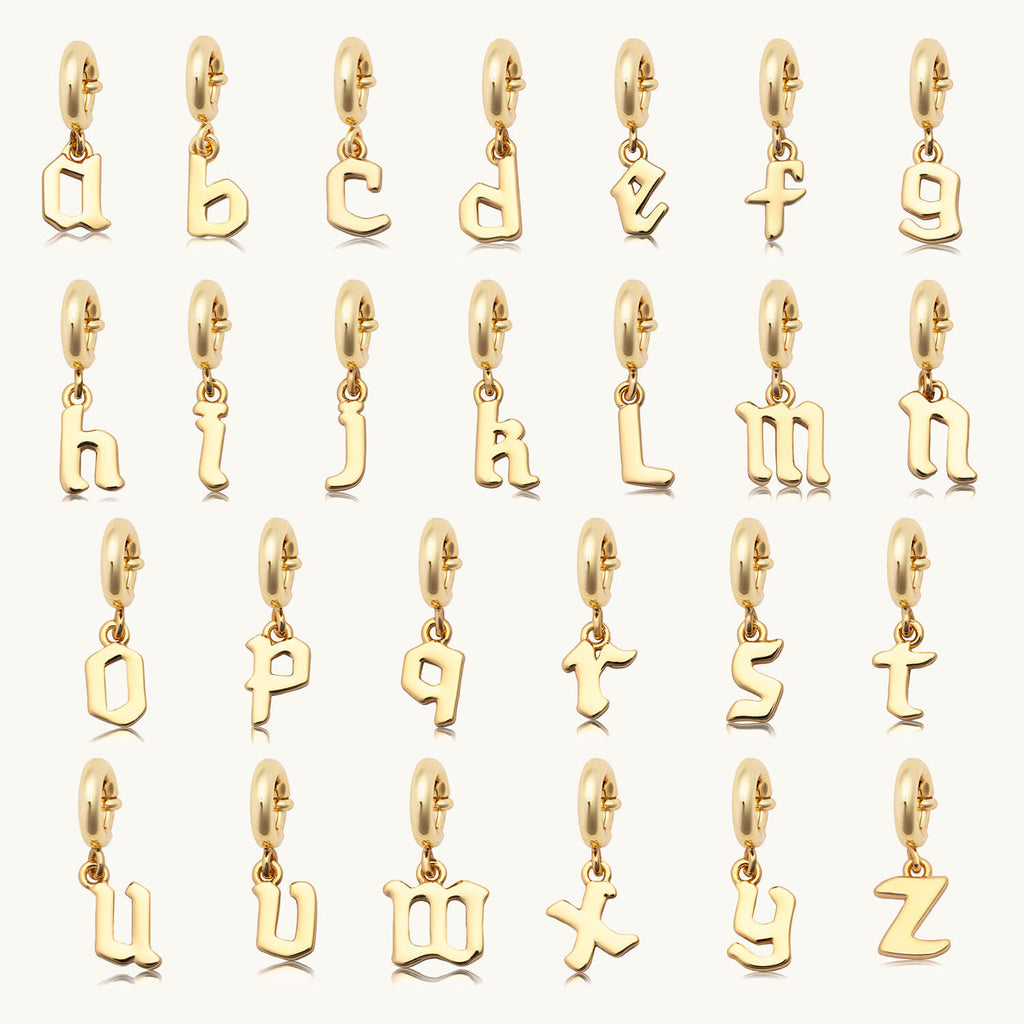 Gothic Letter Charm