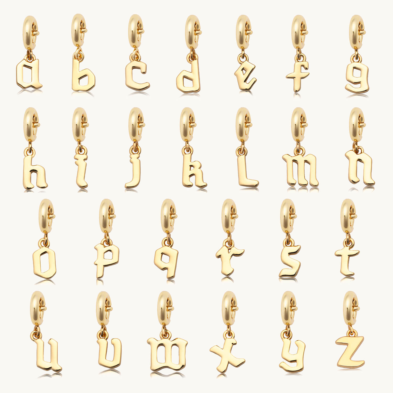 Gothic Letter Charm