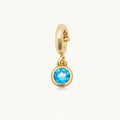Custom March Birthstone Charm