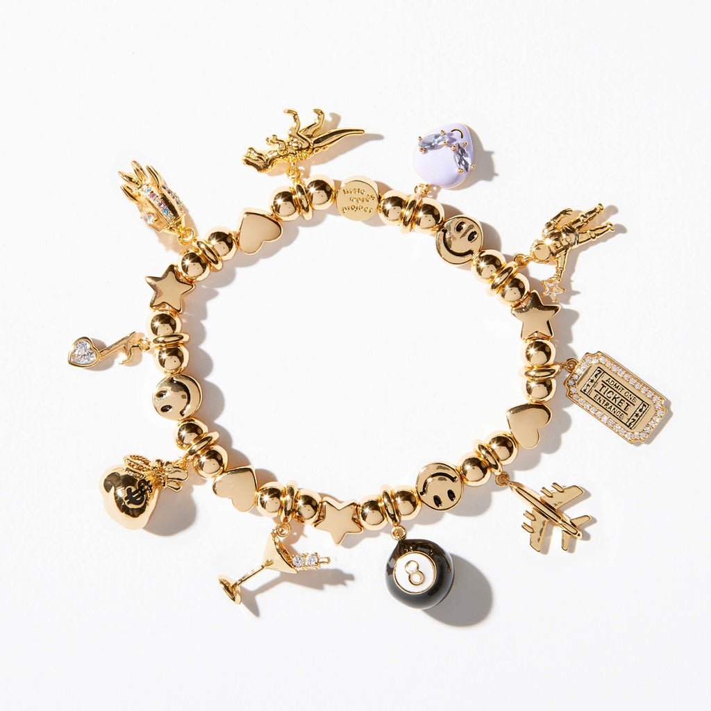 Gold Charm Bracelet Base