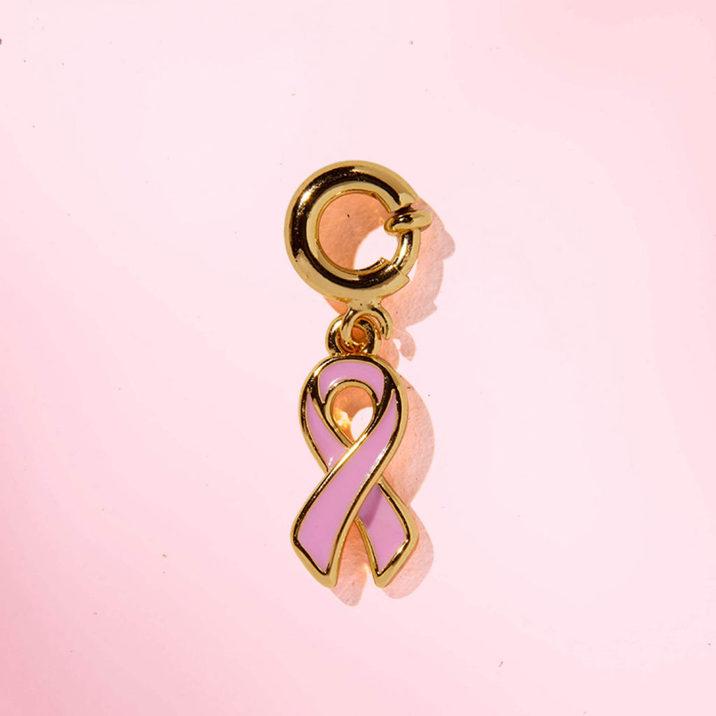 Breast Cancer Ribbon Charm