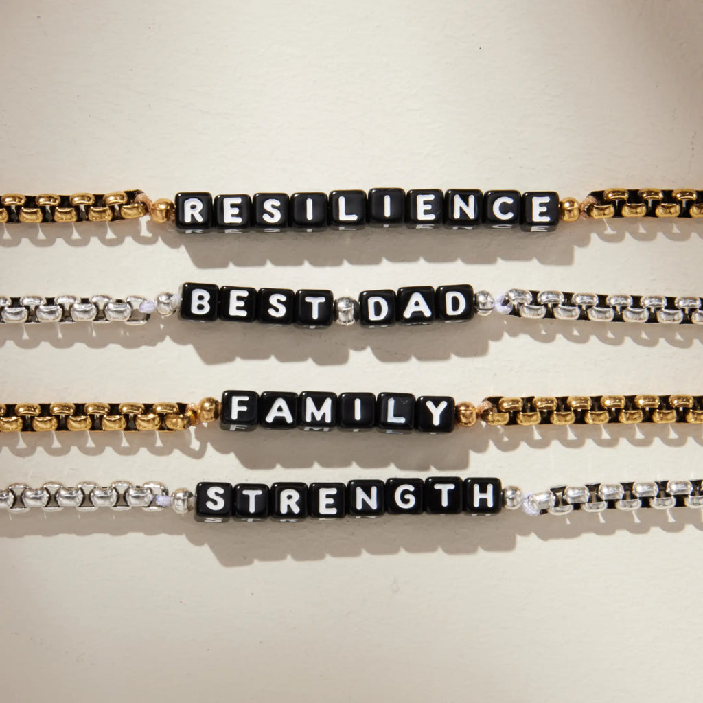 Family Gold Antique Chain Bracelet