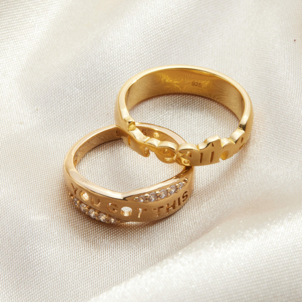 Custom CZ Ribbon Ring