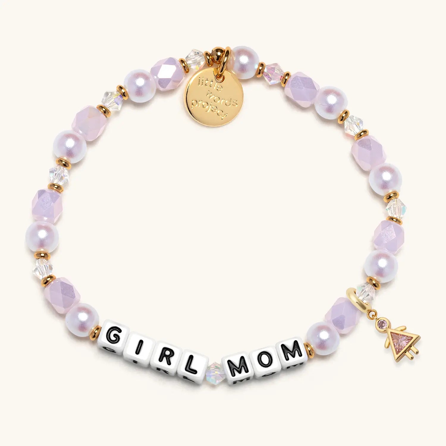 Girl Mom Birthstone Charm Bracelet Set