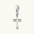 Custom Silver Cross Charm