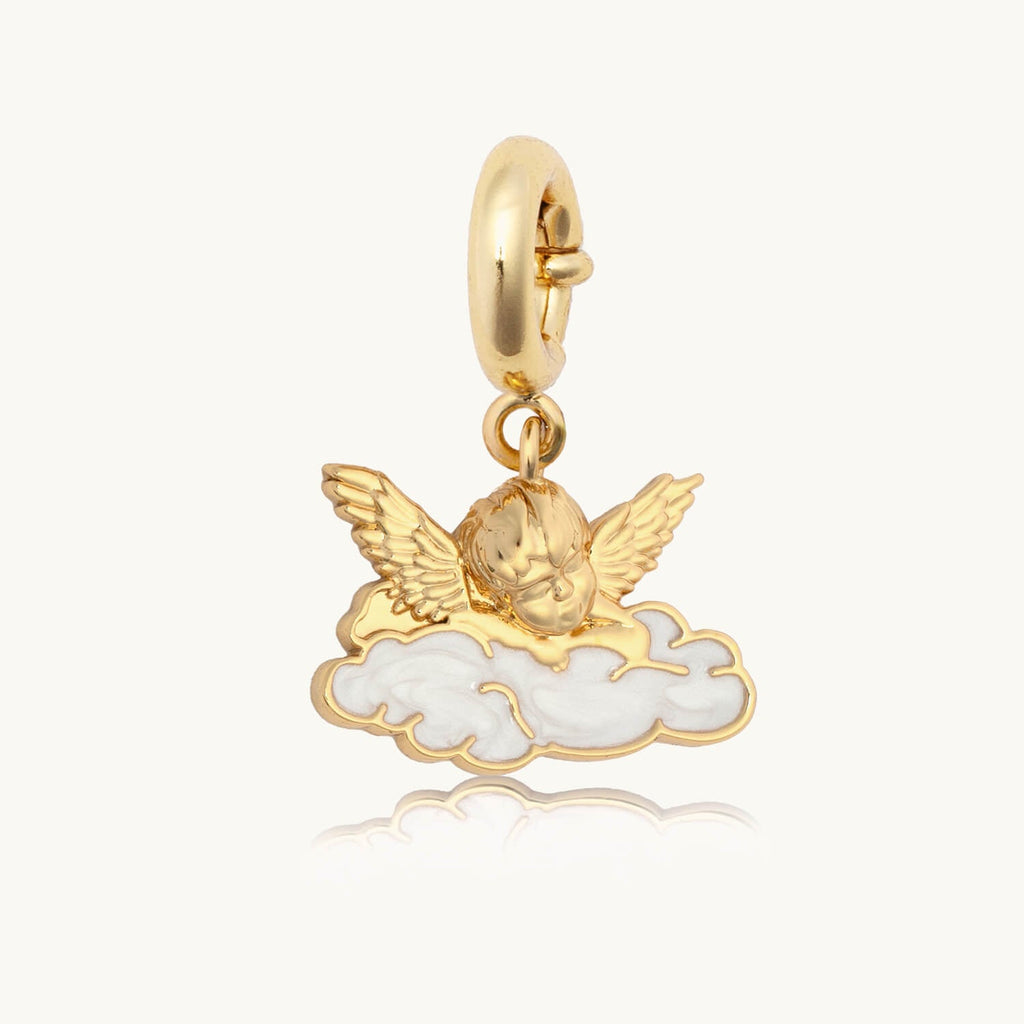 Custom Cherub in the Clouds Charm