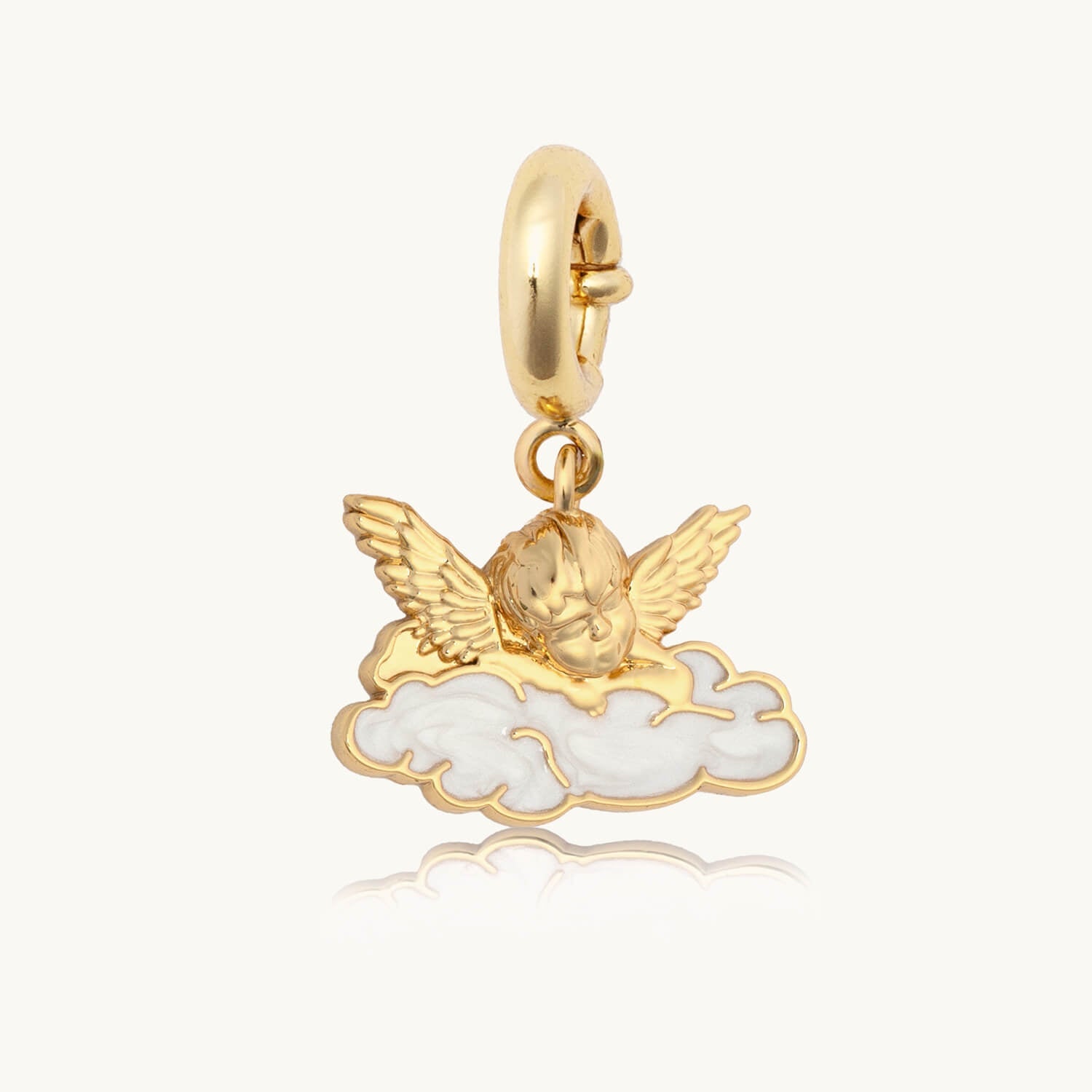 Custom Cherub in the Clouds Charm