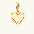 Engravable Heart Doily Charm