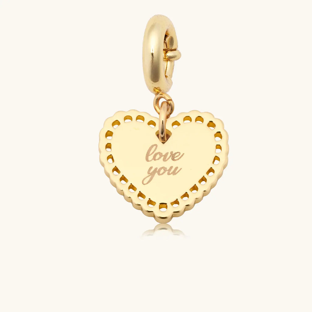Heart Doily Charm