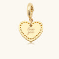 Custom Heart Doily Charm