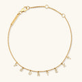 Tiny Dripping Words Gold Vermeil Bracelet