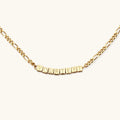 Custom Tiny Words Necklace- Figaro Chain
