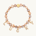 Dripping Words Pink Freshwater Pearl