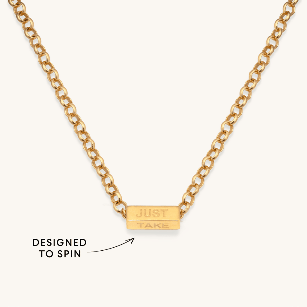Just Take Your Time Spinner Necklace