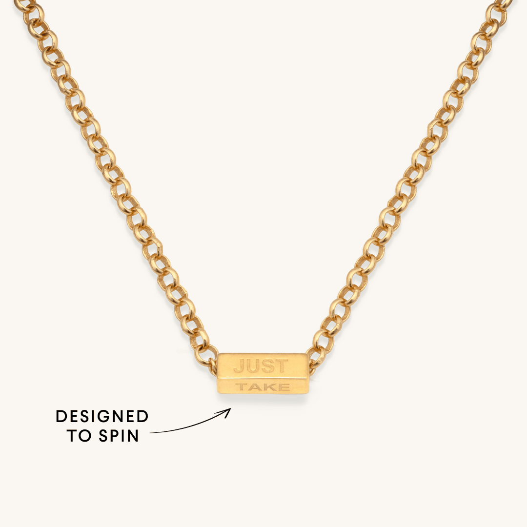 Just Take Your Time Spinner Necklace