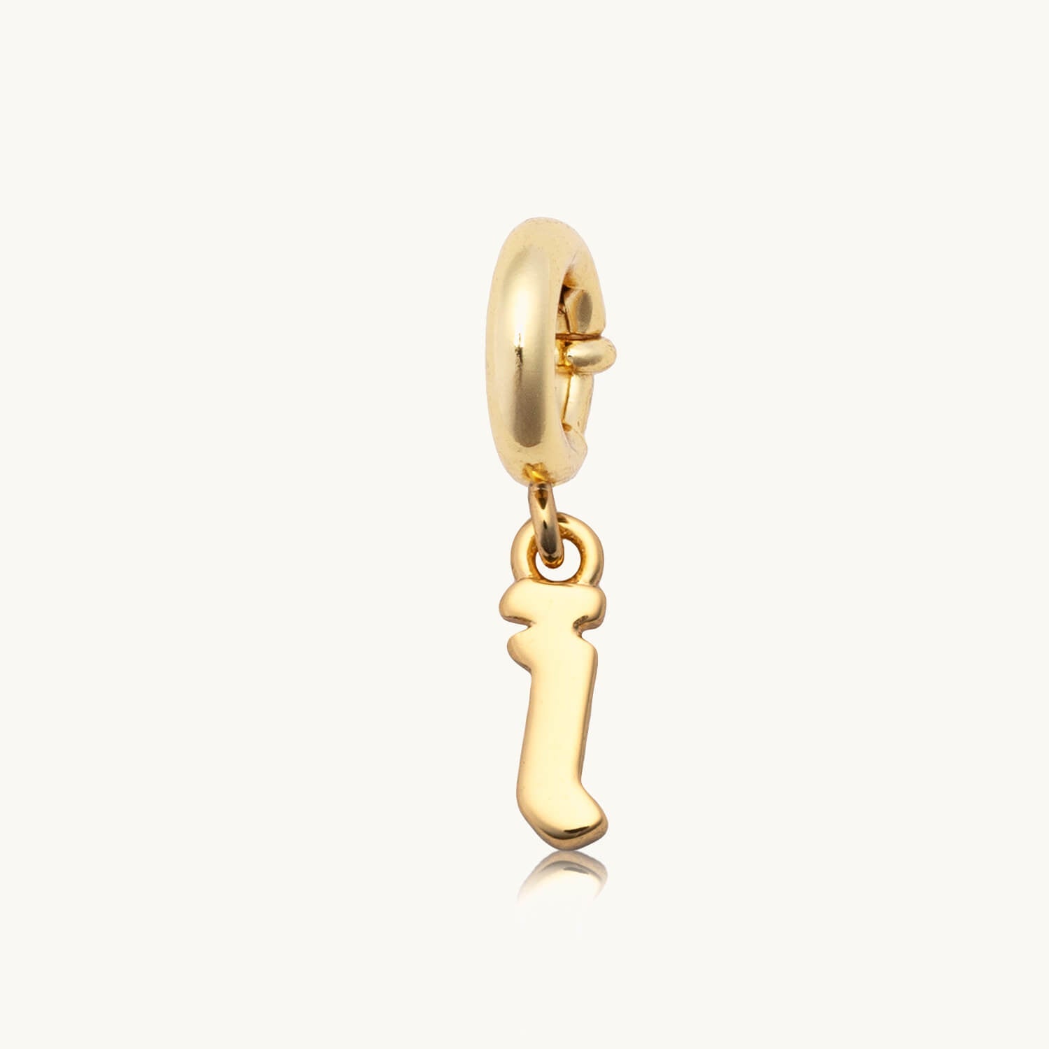 Custom Gothic Letter I Charm