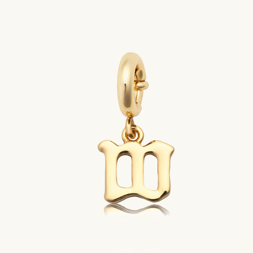 Gothic Letter Charm