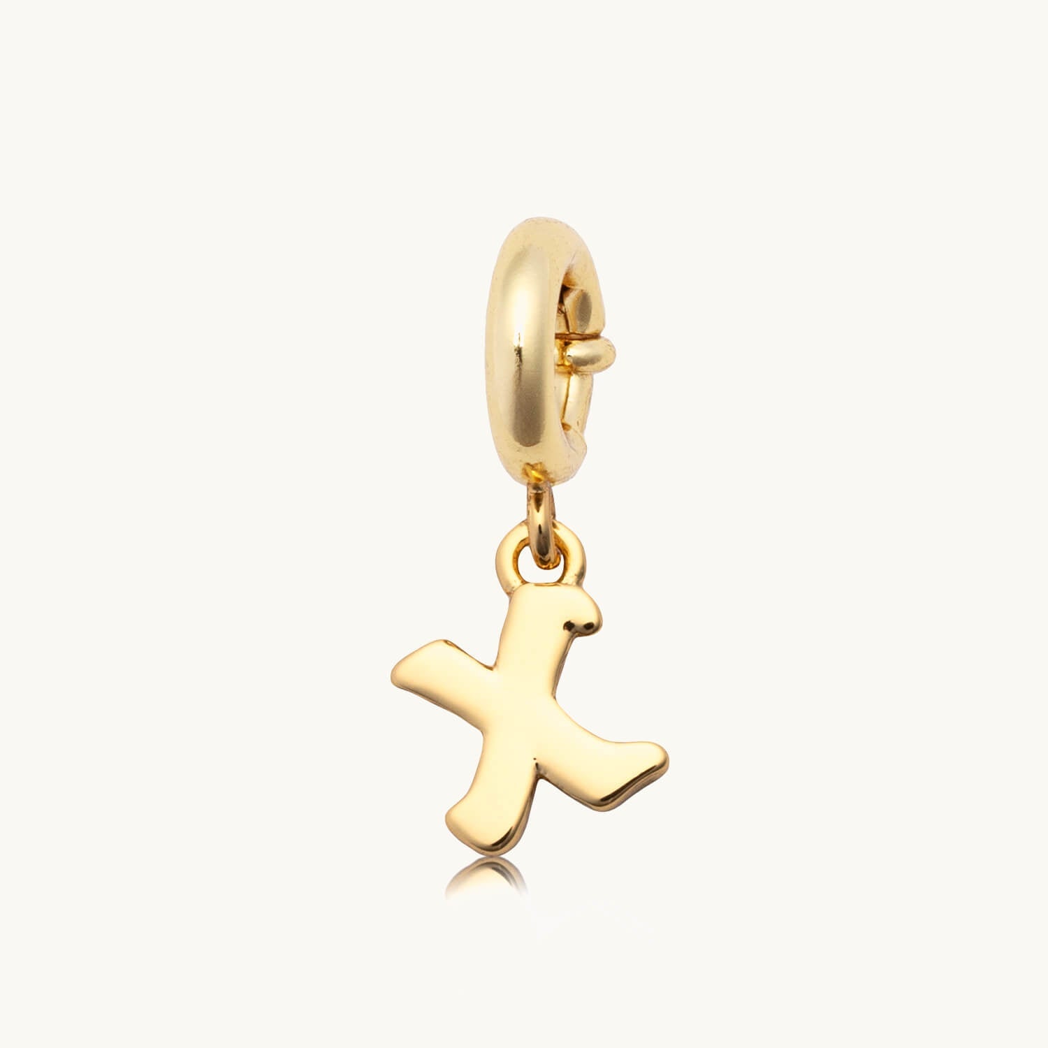 Custom Gothic Letter X Charm